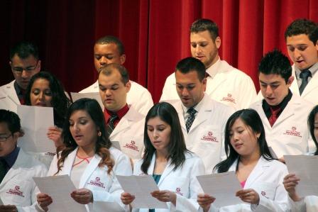 More Than 80 Second-year Professional Student Pharmacists Received Their White Coats As A Symbol Of Clinical Service And Care.