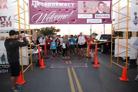 More Than 250 Community Members, Faculty, Staff And Students Registered For The First Ties & Tennis Shoes 5K Memorial Run/Walk At The Texas A&M Health Science Center Irma Lerma Rangel College Of Pharmacy On Feb. 21.