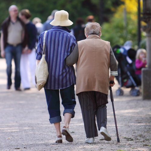 Women helping another walk