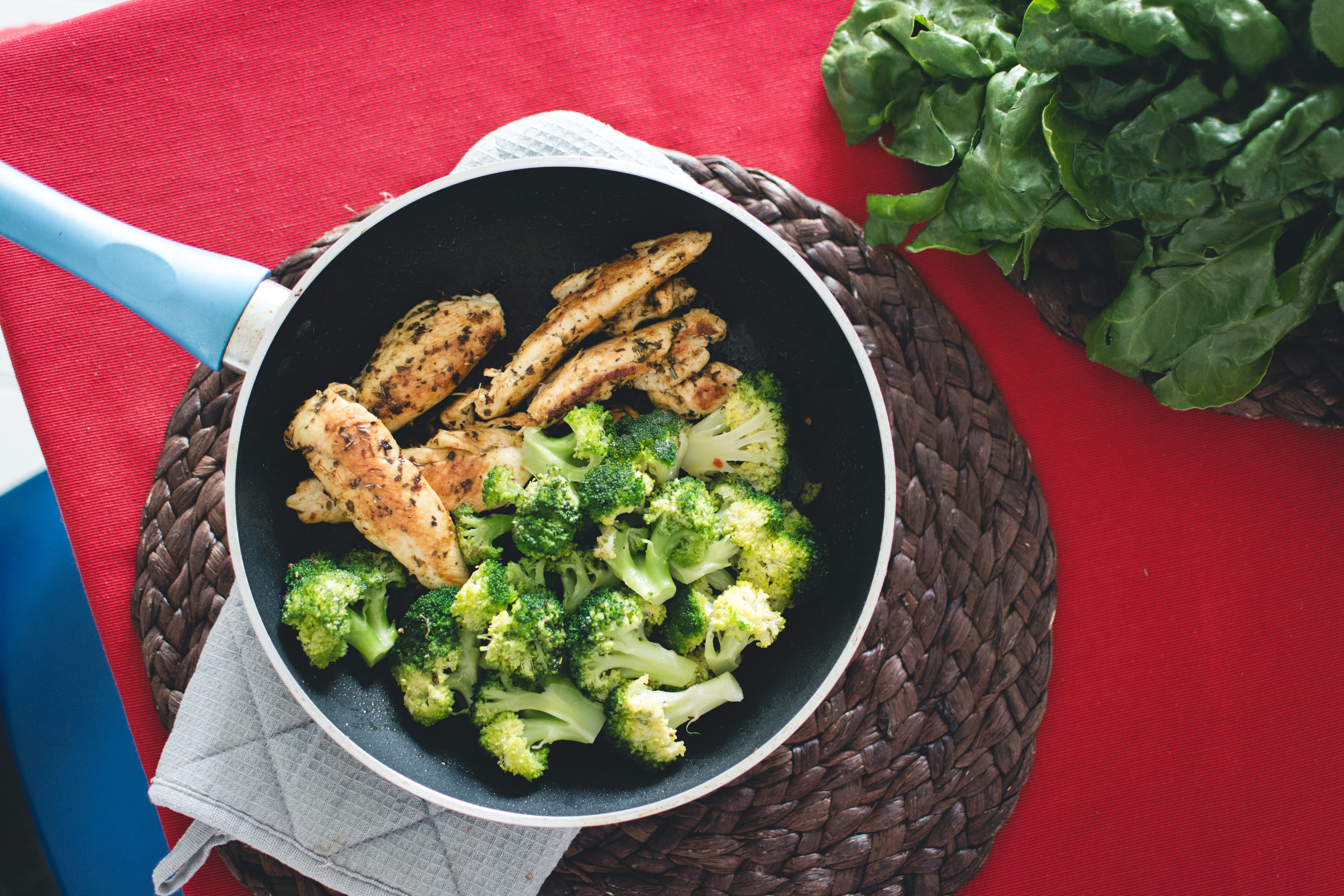 Broccoli in skillet