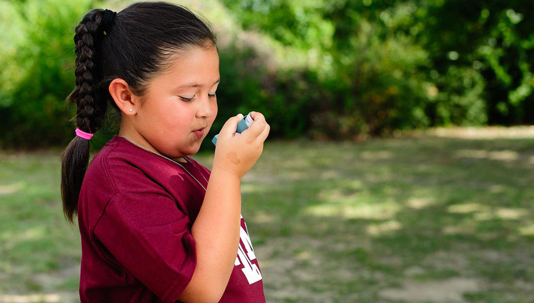 Child with asthma