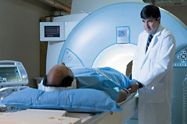 Person In MRI Machine