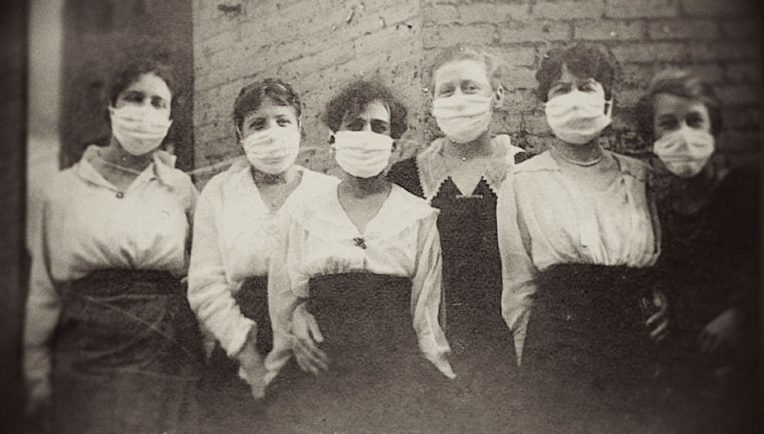 Nurses during pandemic in the early 20th century