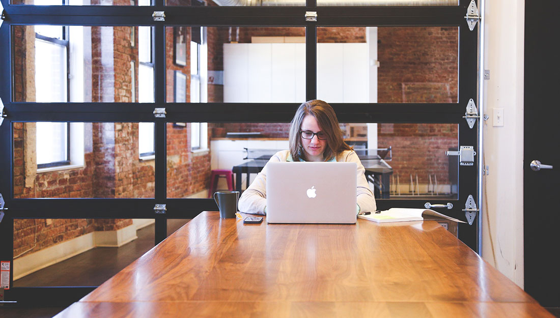 girl at computer