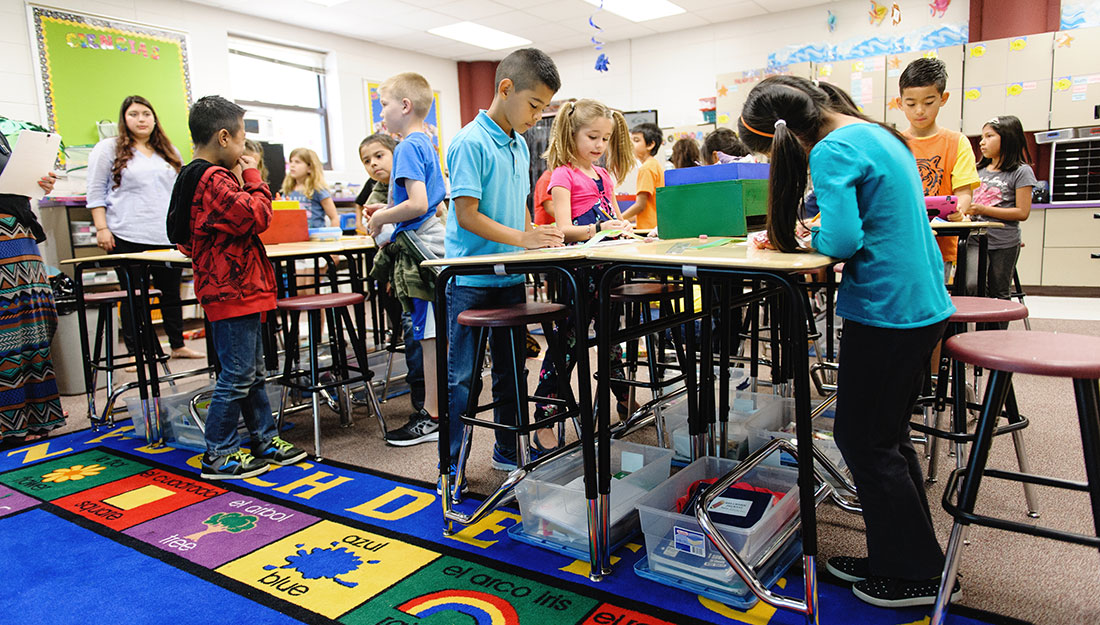 standing desks lower BMI