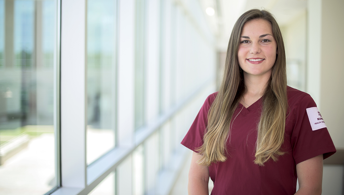 Nursing student Madison Haley