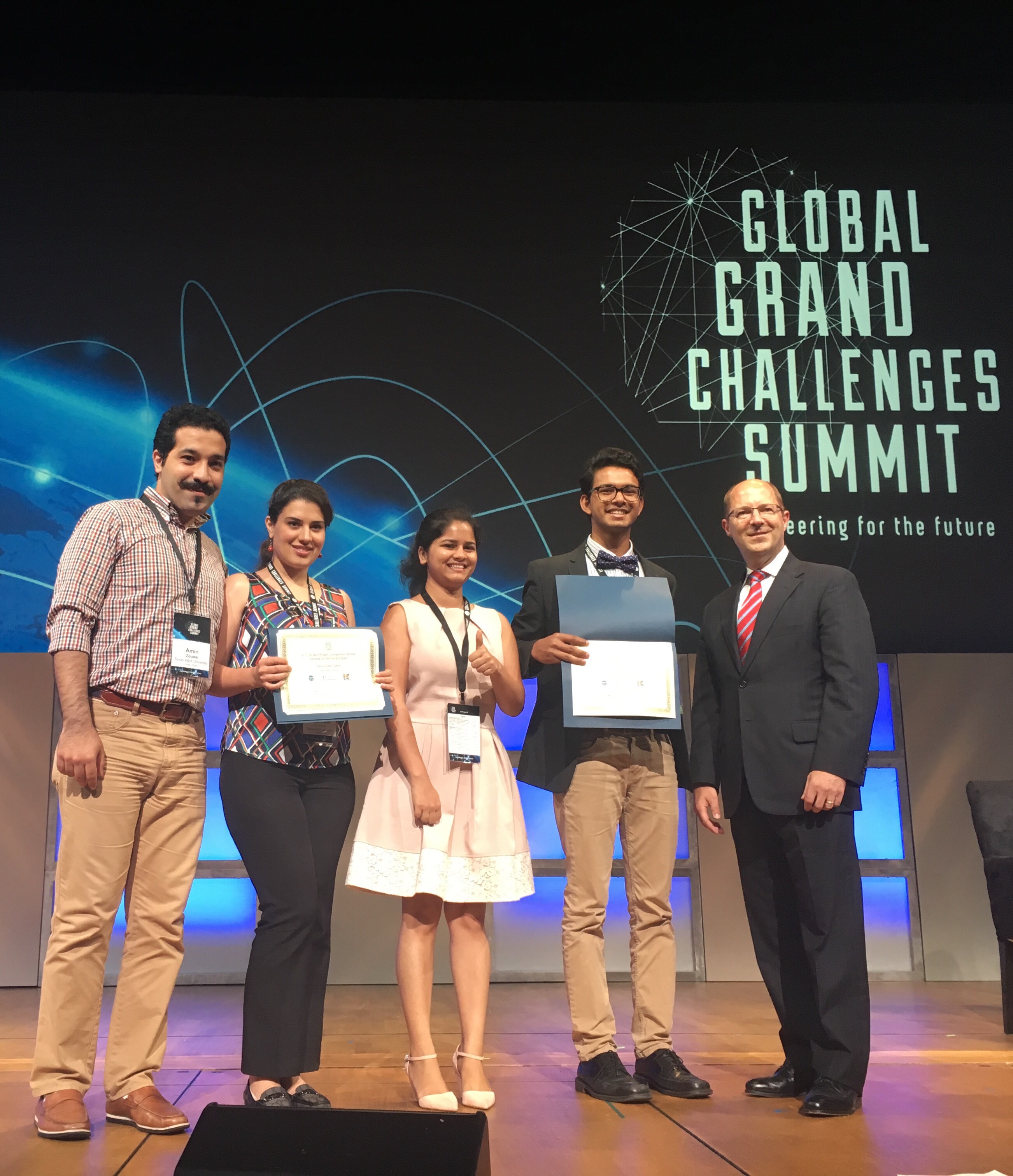 Texas A&M students impress at Global Grand Challenges Summit