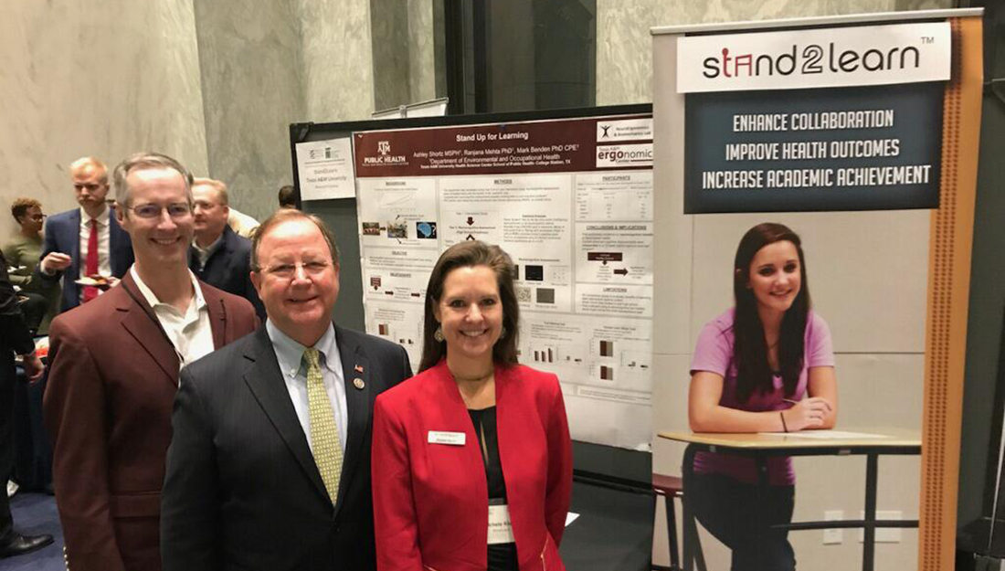 Mark Benden (left) and Michele Klumb with Rep. Bill Flores