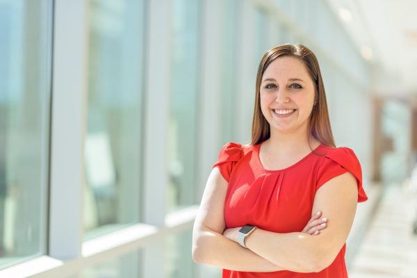 Brooke Browder '18 Stands At The Texas A&M College Of Nursing.