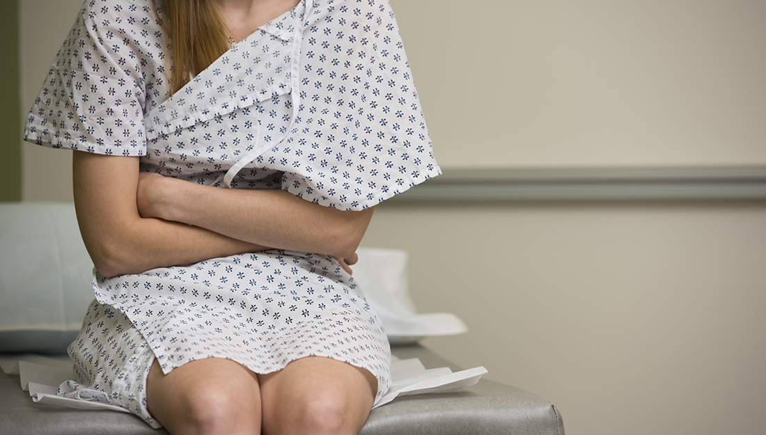 A women with endometriosis