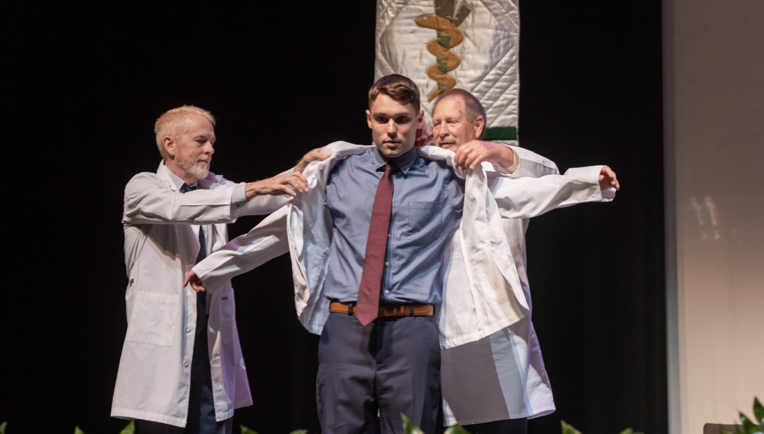 Andrew Chapman at the White Coat Ceremony