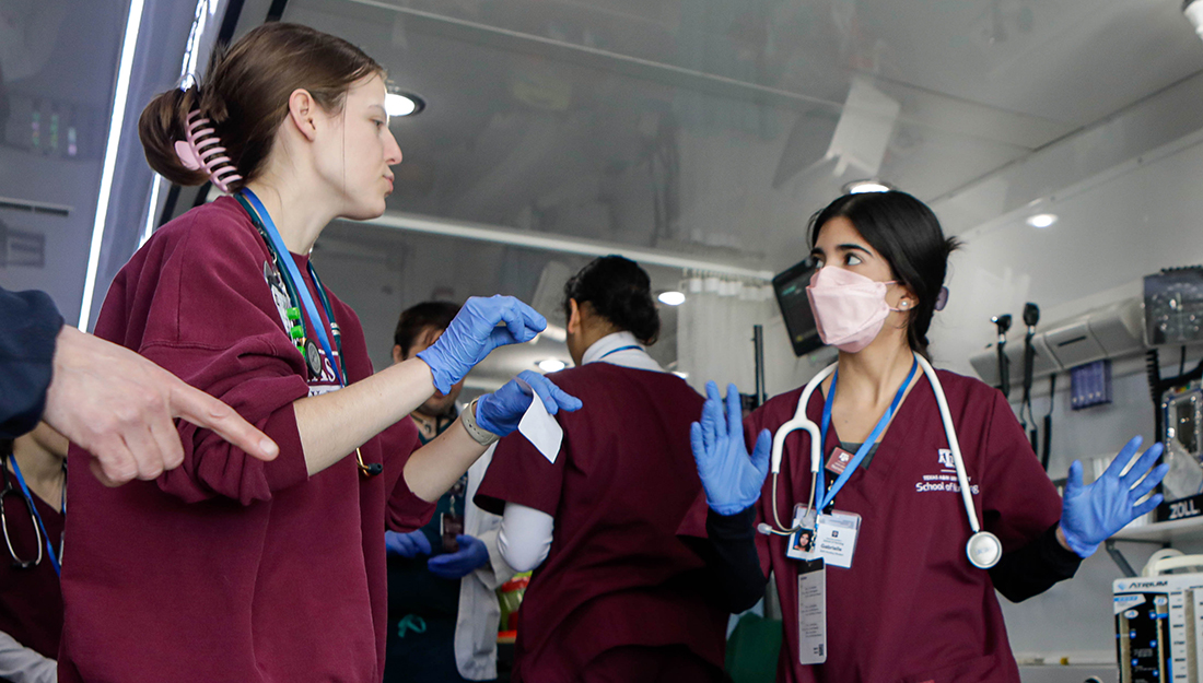 Texas A&M School of Nursing students