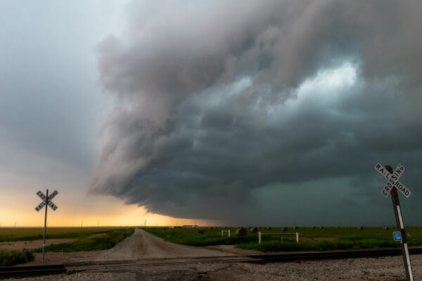 Storm Develops Over A Rural Texas Area