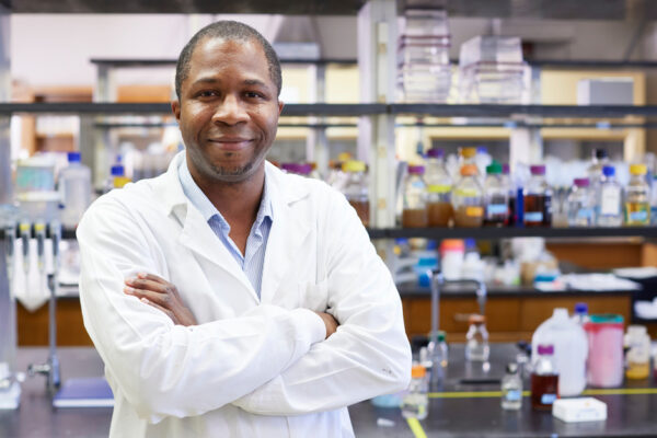 Julian Hurdle, C. Diff Infection Researcher, Stands In A Lab