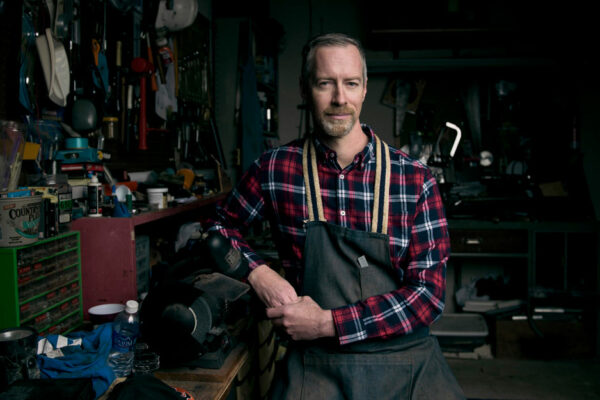 Portrait Of Mark Benden In His Workshop