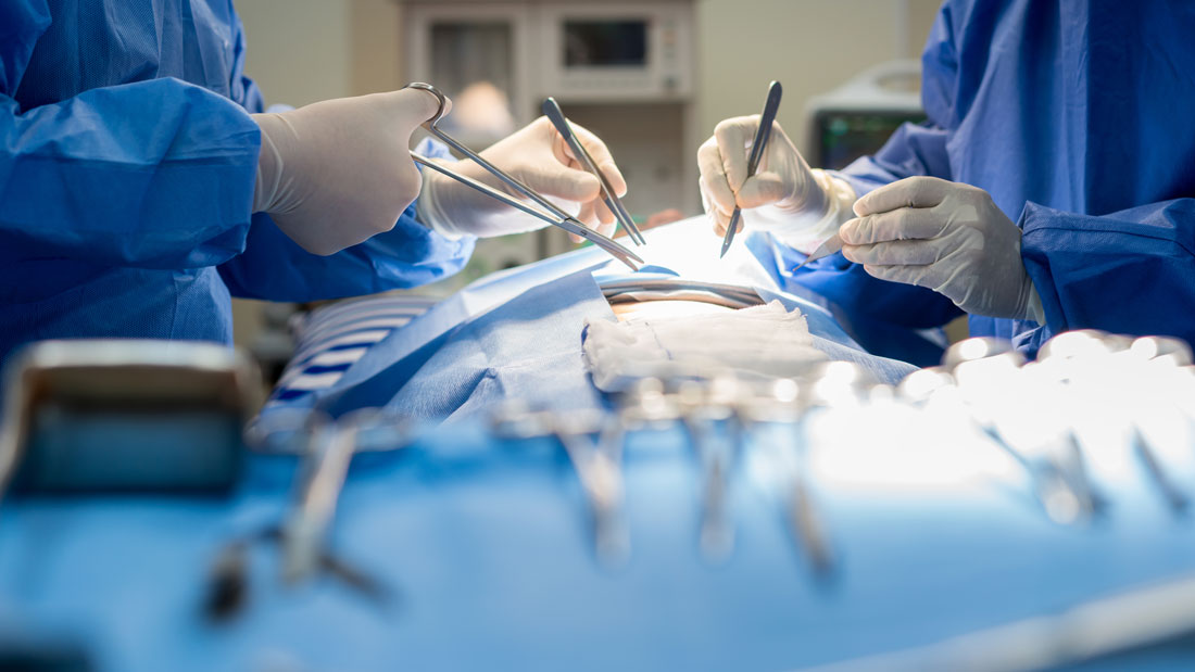 two physicians perform surgery—surgical outcomes