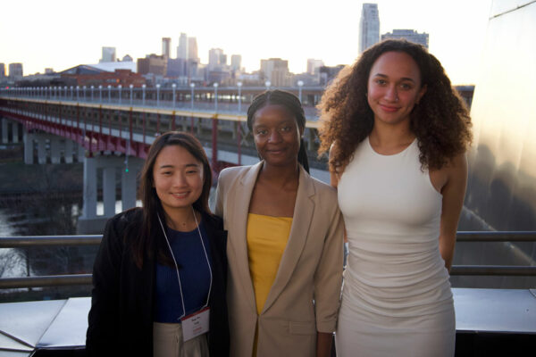 Ssu-Yu Yeh, Janet John And Kyla Brown Pose For A Photo