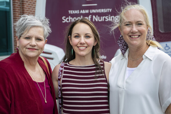 Faculty Member Martha Hare, Former Student Annie Roberts, And School Of Nursing Dean Leann Horsley